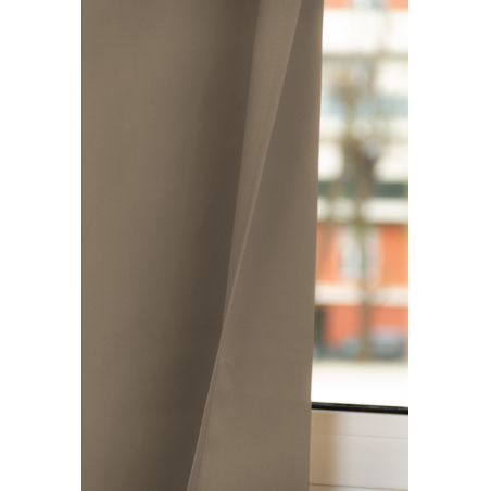 Cortina 100% Opaca A Medida Revolution Gris Beige MC637