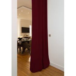 Cortina 4-en-1 para Separar Estancias Acústica Térmica Opaca Rojo MC330
