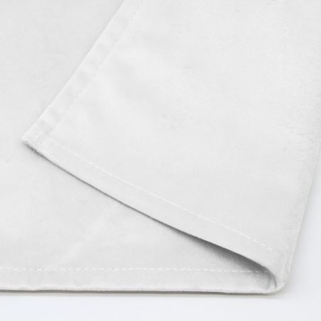 Cortina Acústica para Separar Estancias A Medida De Terciopelo Venise Blanco MC720