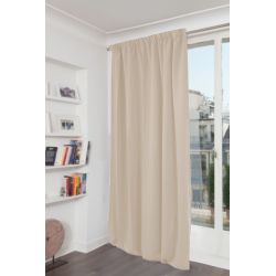 Cortina 3-en-1 Acústica Térmica Opaca de terciopelo Venise Beige MC15