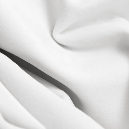 Cortina 100% Opaca de terciopelo Venise A Medida Blanco MC720