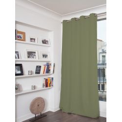 Cortina 3-en-1 Acústica Térmica Opaca Verde MC533