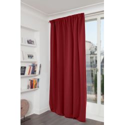 Cortina Opaca Lisa Rojo MC310