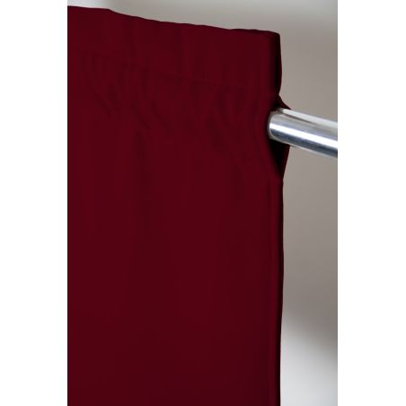 Cortina 4-en-1 para Separar Estancias Acústica Térmica Opaca Rojo MC330